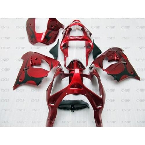 For Kawasaki Zx9r 2000 - 2001 Body Kits for Kawasaki Zx9r 01 Bodywork Zx9r 2000 Red Black Abs Fairing