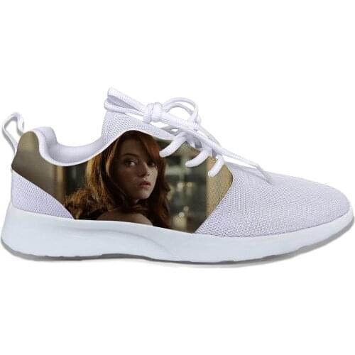 2019 Hot Cool Fashion Funny New Summer High Quality Sneakers Handiness Casual Shoes 3D Printed For Men Women Emma Stone