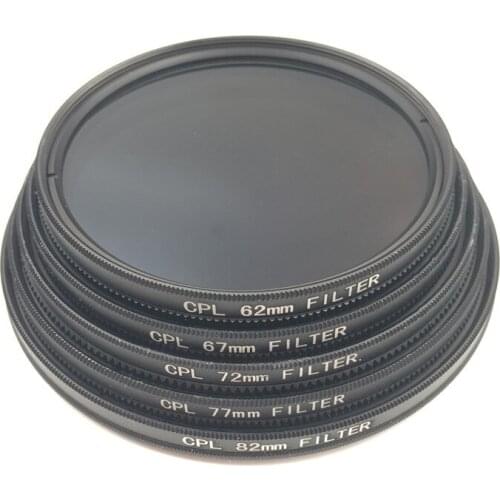 CPL Circular Polarizer Camera filter for Canon Nikon DSLR Camera lens 52mm/55/58/62/67/72/77/82mm