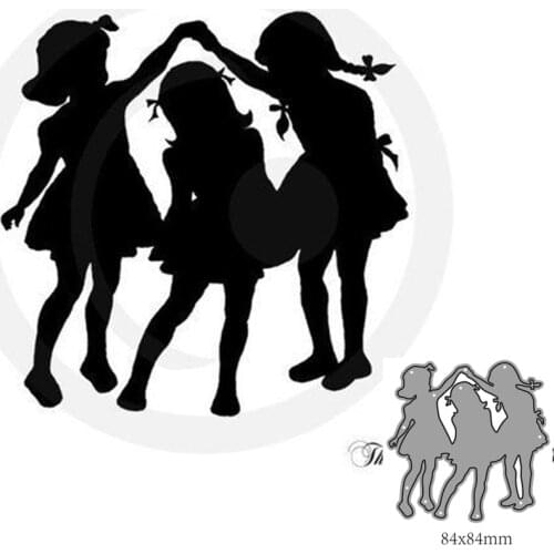 Metal Cutting Dies Cut Mold girl Decoration Scrapbook Paper Craft Knife Mould Blade Punch Stencils