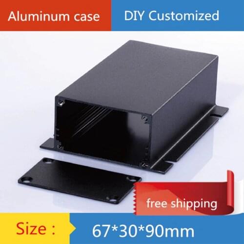 Miniature Aluminum Alloy Shielded Box Power Converter Meter Chassis / AMP Shell / Case / DIY Box (67 * 30 * 90mm)