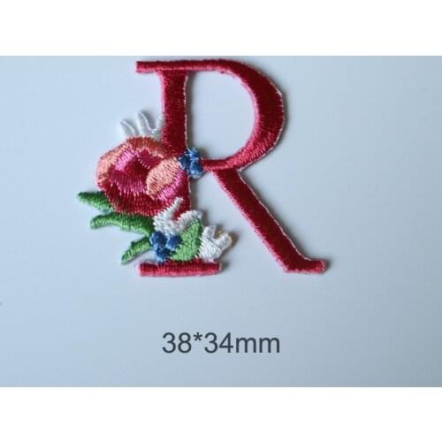 Fashion ironing Letters embroidery patches for clothes iron on embroidered parches appliques for clothing parches para la ropa