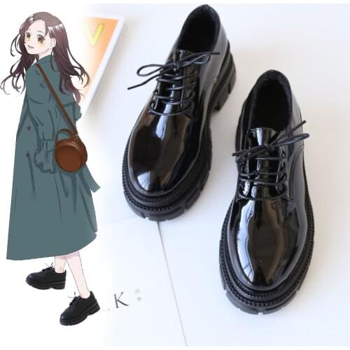 JK uniform shoes Small leather shoes womens British style pine cake thick bottom female 2020 spring models tide shoes super