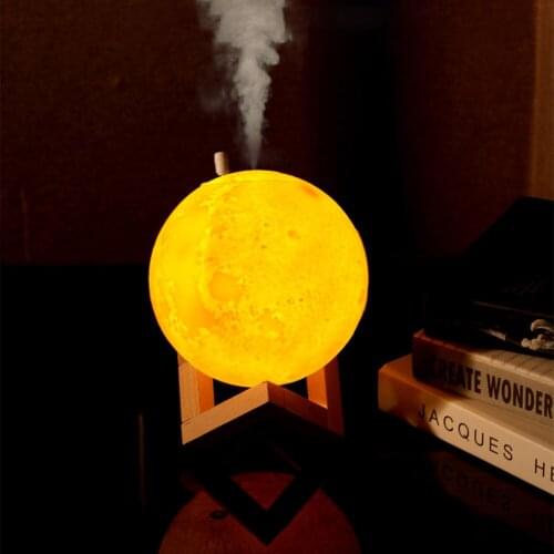 Cool Mist Humidifier Small Portable Multifunctional Humidifier USB Night Lamp Air Diffuser for Home Office Car( White)