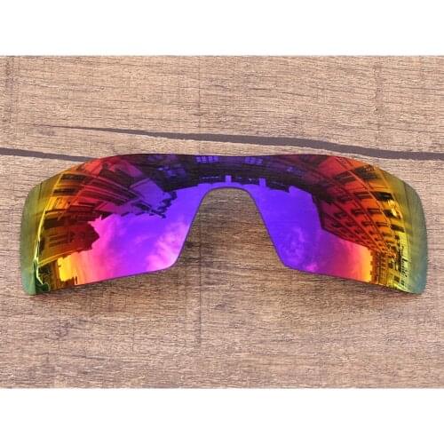 Vonxyz Midnight Mirror Polarized Replacement Lenses for-Oakley Oil Rig Frame