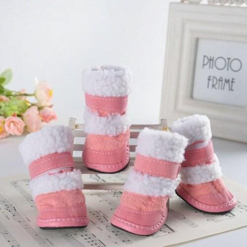 Winter Shoes For Dogs Cats Puppies Pomeranian Environmental Dog Shoes For Small Dogs Warm Boots For Dogs Footwear Thick Snow