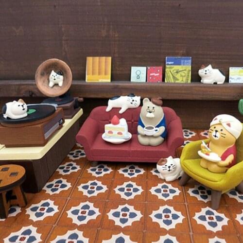 1 Set Simulation Small Sofa Stool Chair Furniture Model Toys for Doll House Decoration 1:12 Dollhouse Miniature Accessories