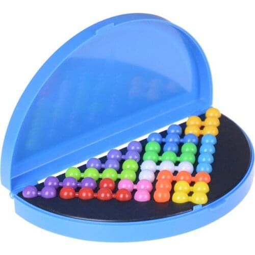 Classic Beads Puzzle Pyramid Plate IQ Mind Game Brain Teaser Kids Educational Toys