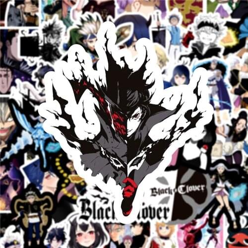 10/30/50PCS Anime Black Clover Graffiti Laptop Guitar Motorcycle Luggage Skateboard Bike Waterproof Sticker Wholesale