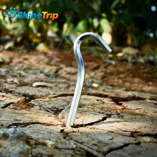 10 Pcs/Lot 18cm Aluminium Allloy Tent Pegs Hexagon Rod Nail Spike Garden Stakes For Tarp Sun Shelter Awning Flysheet