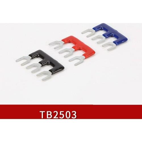 20pcs TB2503 terminals 25A 3-bit short circuit strip connector U-type short circuit strip connector