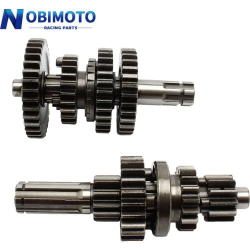 3+1 Reverse Gears Main Countershaft Transmission Gear Box Main Counter Shaft Fit For 50cc-110cc 3+1 Reverse Gears Engines