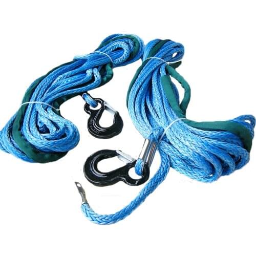 40m piece 16mm UHMWPE Braid Synthetic Winch Rope Towing Rope for ATV UTV SUV 4X4 4WD free shipping