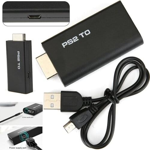 Audio Video Converter Adapter Compatible For PS2 to HDMI-compatible Converter HD Video Audio HDTV Adapter For Sony PlayStation 2