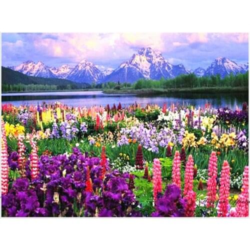 2020 5D DIY diamond painting wild flower full round diamond embroidery sale picture diamond mosaic home decor for christmas gift