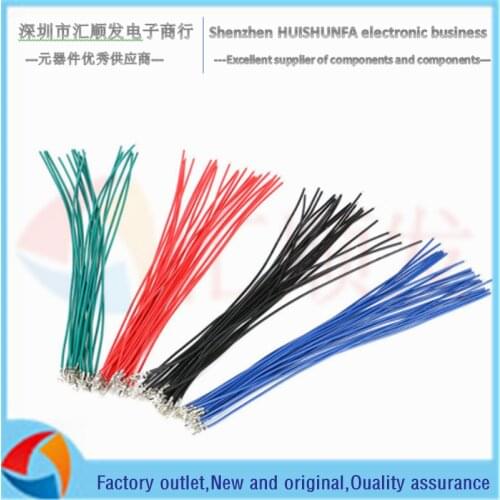 KF2510 black/red/blue/green single-head pressure reed electronic wire connecting wire 20CM 24AWG