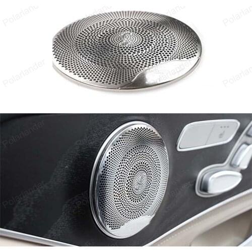 Car styling Audio Speaker Cover stainless steel Sequins For M/ercedes B/enz C180 C200L C260L 4pcs Door Loudspeaker Horn Trim