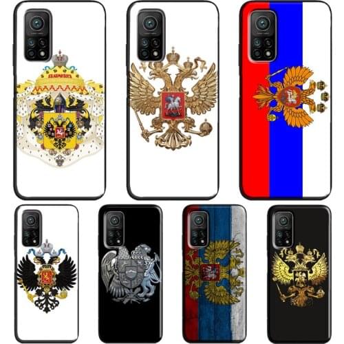 Russian coat of arms Flag Case For POCO F3 F2 M3 X3 Pro Cover For Xiaomi Mi 11 Lite Ultra Mi 10T Pro Mi Note 10 Lite