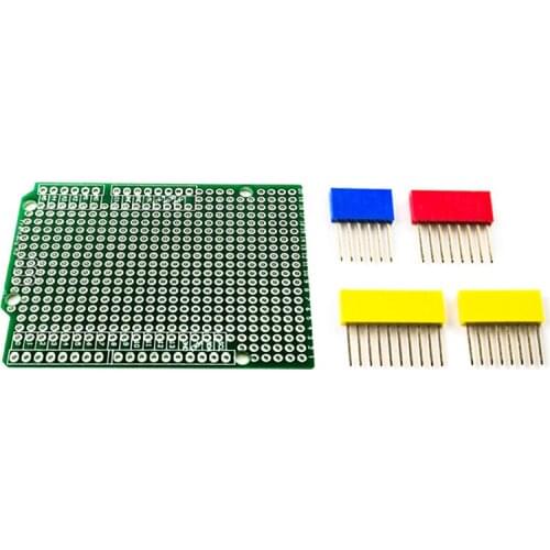 Colored 2.54mm Single Row Straight Pin Header Female Socket Prototype PCB For UNO R3 Shield Board