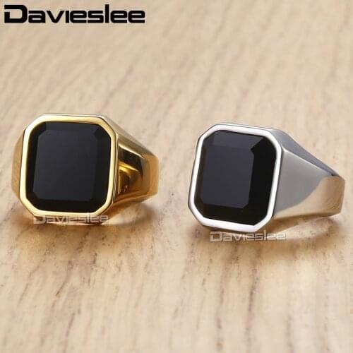 Davieslee Punk Rings For Men