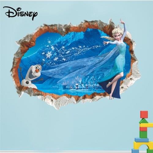 Disney sticker ice romance cartoon broken wall decoration sticker children room decoration sticker