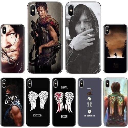 For iPhone iPod Touch 11 12 Pro 4 4S 5 5S SE 5C 6 6S 7 8 X XR XS Plus Max 2020 The Walking Dead Daryl Dixon Wings Art Soft Case