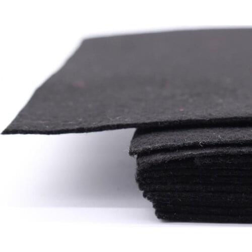 Black Color Felt Cloth White 2 MM Felt Fabric Polyester Fabrics Needlework Diy Needle Sewing Handmade Fieltro Feltro Entretela