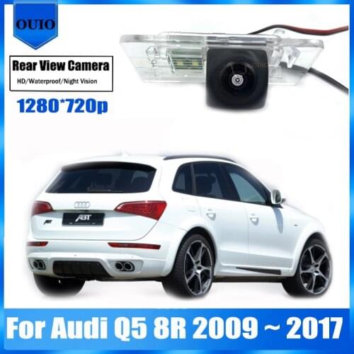 1280*720p HD rear view camera For Audi Q5 8R 2009 ~ 2017 2014 2015 2016 Backup Parking Reversing Camera / license plate camera