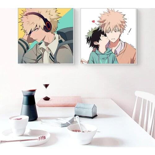 Painting by numbers art paint by number Hand-painted simple anime my hero college home corridor decorative painting