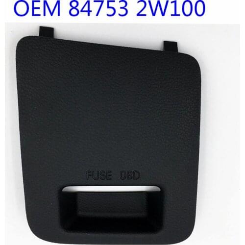 84753 2W100 Cab fuse box cover center console fuse cover OBD diagnostic interface cover for hyundai Santa fe 2013 2014 2015 2016