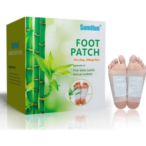 Hot Sell 50pcs Patches Adhesives Kinoki Detox Foot Patches Pads Body Toxins Feet Slimming Cleansing Herbal Adhesive