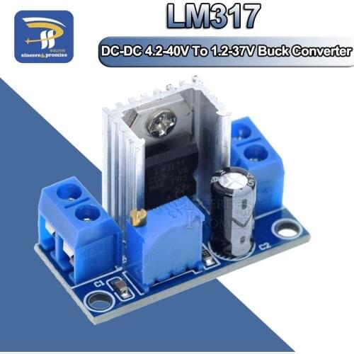 LM317 Adjustable Voltage Linear Regulator Power Supply LM317 DC-DC 4.2-40V To 1.2-37V Step Down Buck Converter Board Module