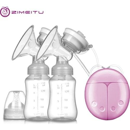 Breast Pump Bilateral Milk Pump Baby Bottle Postnatal Supplies Electric Milk Extractor Breast Pumps USB Powered Baby Breast Feed