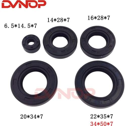 Motorcycle CG125 XF125 ZJ125 full complete engine oil seal rubber gear shaft seal for Honda 125cc CG ZJ XF 125 oil seal