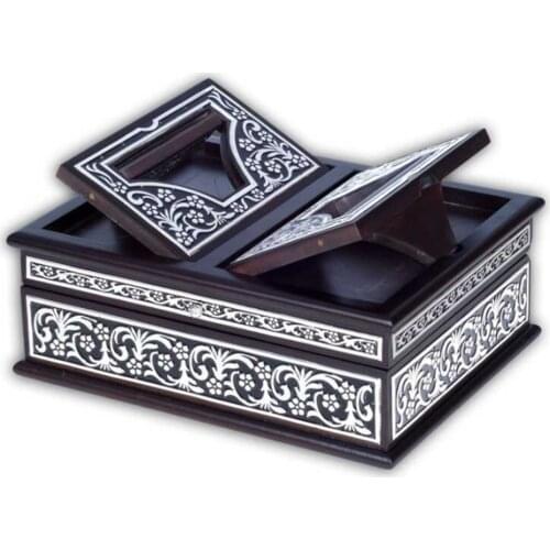 Inner Wing Boxed Black Plated Silver Quran Hafiz Boy Souvenir muslim hijab tasbih