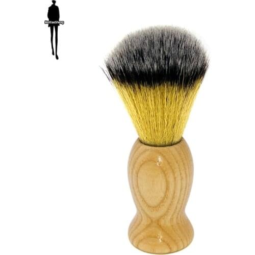 MenS Shaving Brush Hair Salon MenS Facial Beard Cleaning Utensils Wooden Handle Shaving Tools