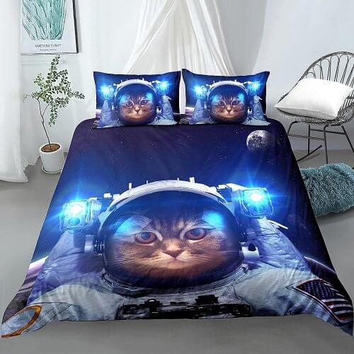 3D Printed Duvet Cover Sets Cat Duvet Cover with Pillowcase Single Full King Queen Size Bedclothes Comforter Covers Home Textile