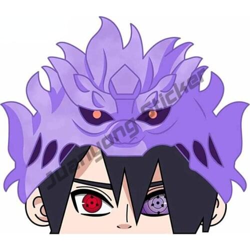 Ninja Sasuke Susano Peeker Car Stickers Camper Accessories Occlusion Scratch Custom Printing Waterproof Vehicle Decal PVC13x12cm