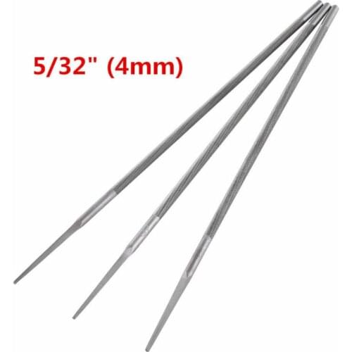 3PCS 4mm Round Sharpening Chainsaw Files Bearing Steel Woodworking Saw Chain Sharpener Files Tools Kit