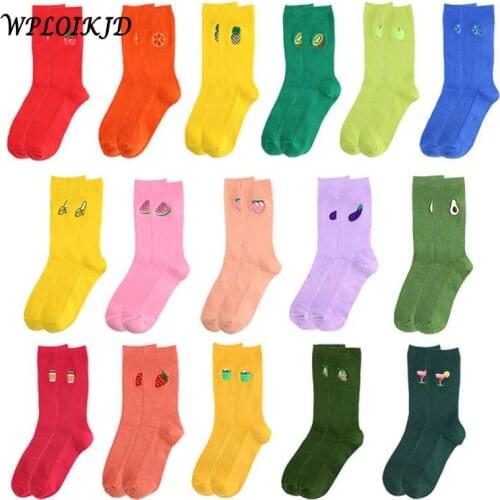 Japanese Department College Wind Banana/Cherry/Peach/Avocado/Pineapple/Blueberry/Grape/Watermelon/Apple/Strawberry Fruit Socks