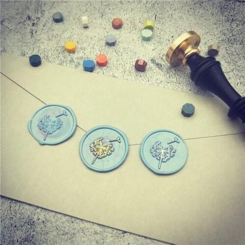 Nuovo dente di leone Sigillo di Cera Timbro di Dente di Leone logo design o la vostra abitudine di tenuta di cera di nozze stam