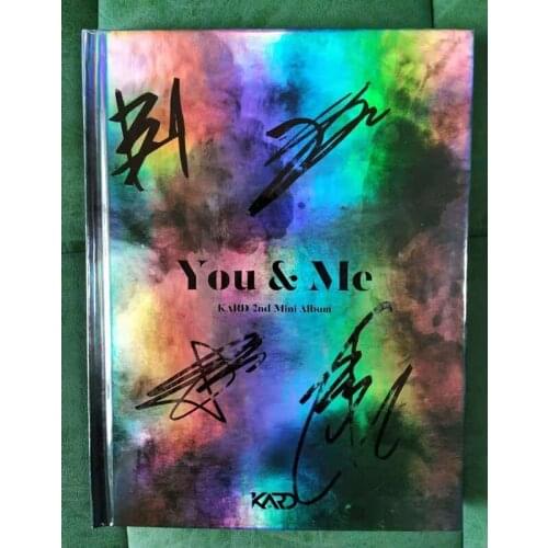 Signed KARD K.A.R.D autographed mini2nd album You & Me CD+photobook KPOP autograph 112017