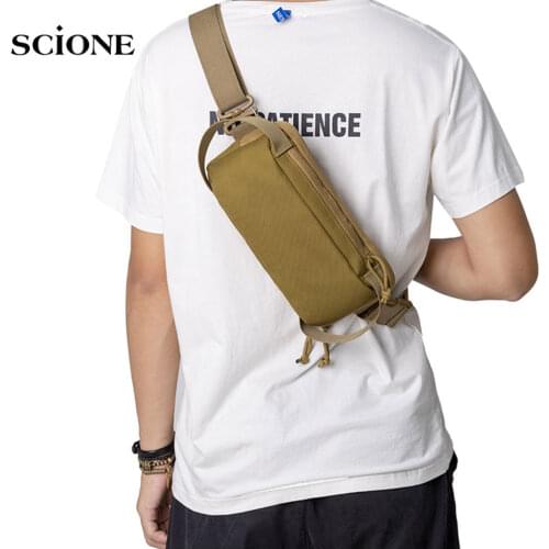 Camouflage Waist Bag Gun Holster Oxford Tactical Military Running Travel Belt Bag Portable Crossbody Pack Outdoor Bags X205A