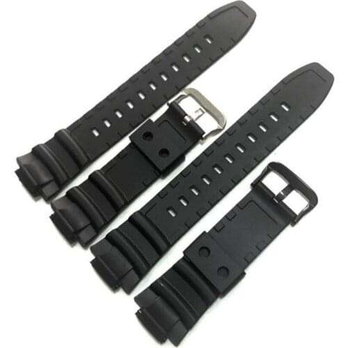Silicone Replacement Wrist Strap For Casio W-S220 HDD-S100 MCW-100 110H AE-2000W 16mm High Grade Waterproof Strap WatchBand