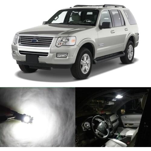 Direct Fit For Ford Explorer 2002-2010 Led Interior Package Map Dome Trunk Light Bulb License Plate Lamp Car-Styling