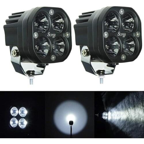 2pcs 40W Led Work Driving Offroad Light 12v Spotlight Spot White Amber for Truck Tractor SUV Pickup F150 4X4 4WD Led Light Bar