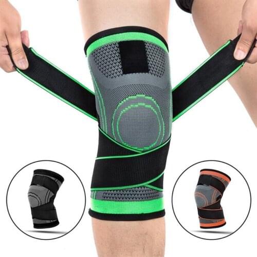 Knitted Adjustable Elastic Band Support Compression Sleeve Knee Brace for Running Arthritis Gym Sports Joint Pain