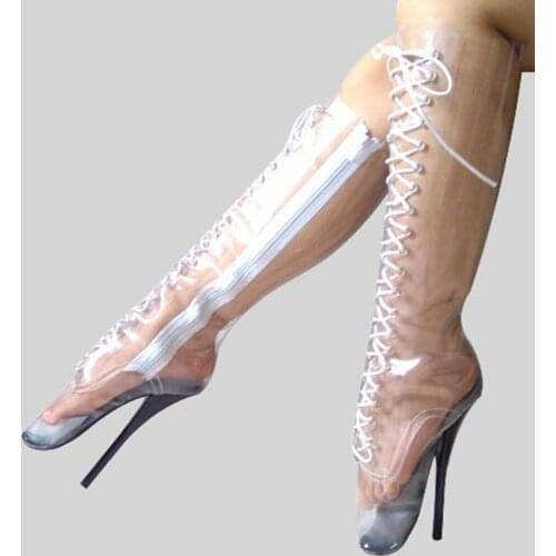 Womens Boots Sex Ballet Boots Party Boots Stiletto Heel SM Knee-High Boots US Size 6-14 No.13457