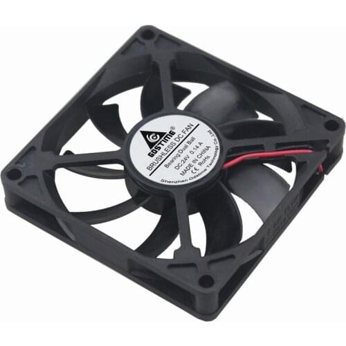 100 Pcs Gdstime 80mm x 15mm DC 24V Dual Ball Bearing Computer Case Brushless Cooler Axial Cooling Fan 80x80x15mm 8cm