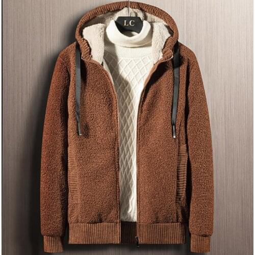 2021 Brand New Winter Thick Warm Fleece Jacket Men Hooded Windbreaker Outfits Soft Velvet Thermal Coats Big Size 6XL 7XL 8XL